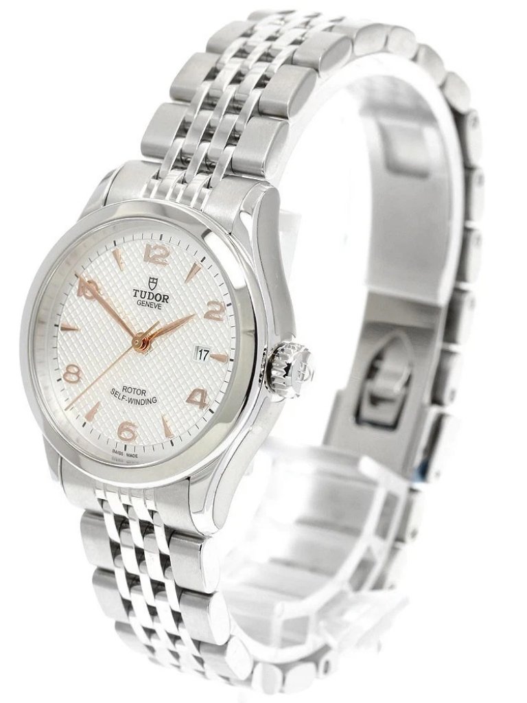Tudor 1926 91350 Date Silver Dial Automatic Ladies Watch972807